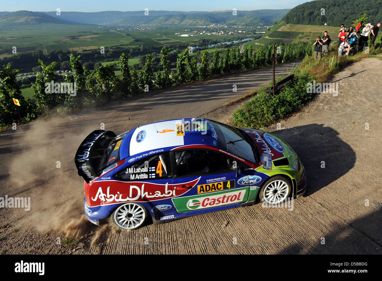 Finns Jari Matti Latvala And Co Driver Mikka Anttila Race In Their Stock Photo Alamy
