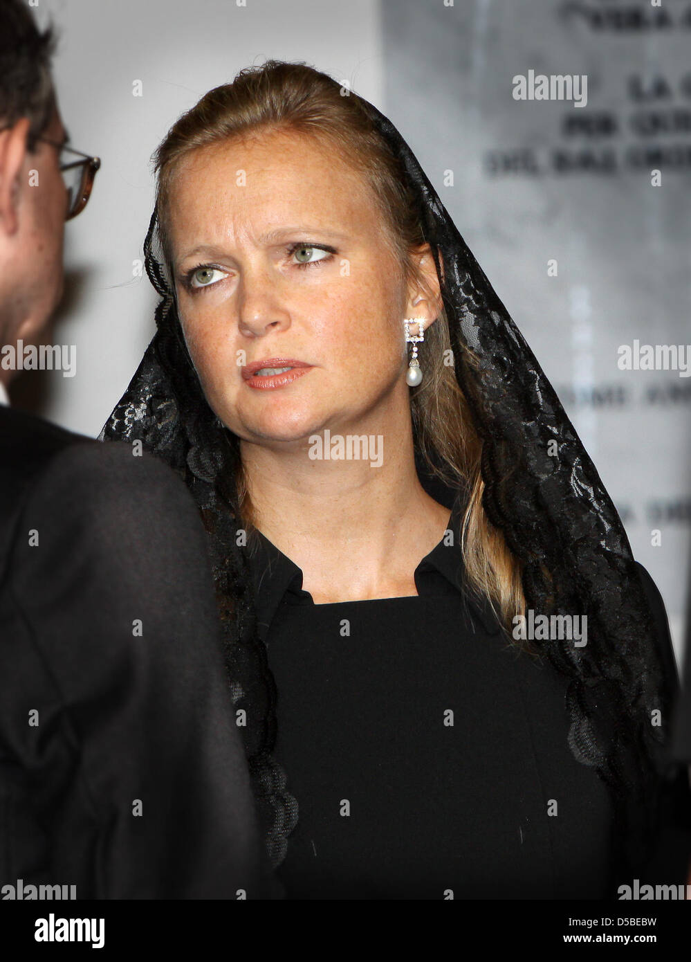 Princess Carolina de Bourbon de Parme attends the funeral of Prince Carlos Hugo de Bourbon de Princess Carolina de Bourbon de Parme attends the funeral of Prince Carlos Hugo de Bourbon de