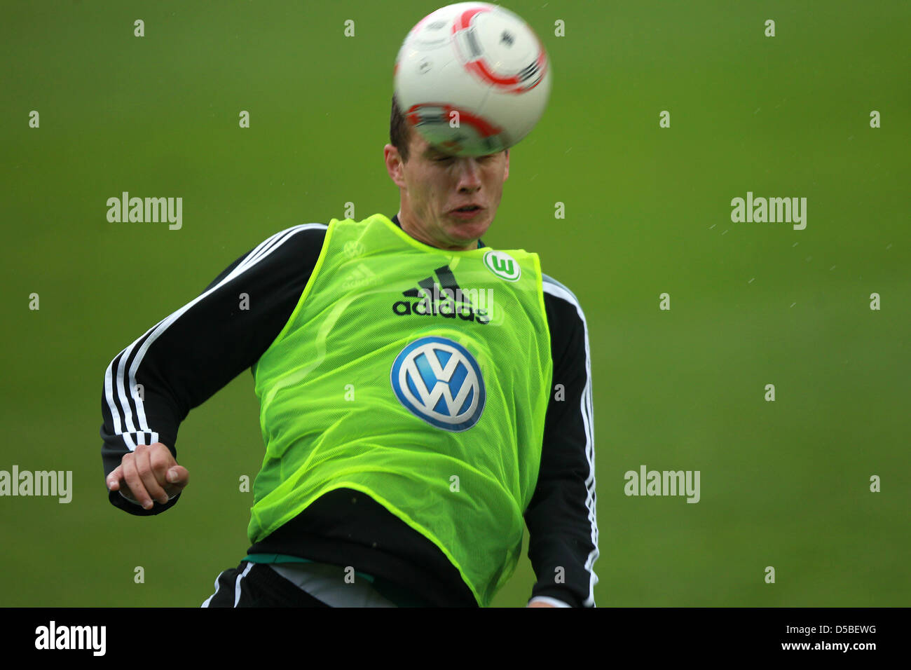 German Bundesliga club VfL Wolfsburg's striker Edin Dzeko during a ...