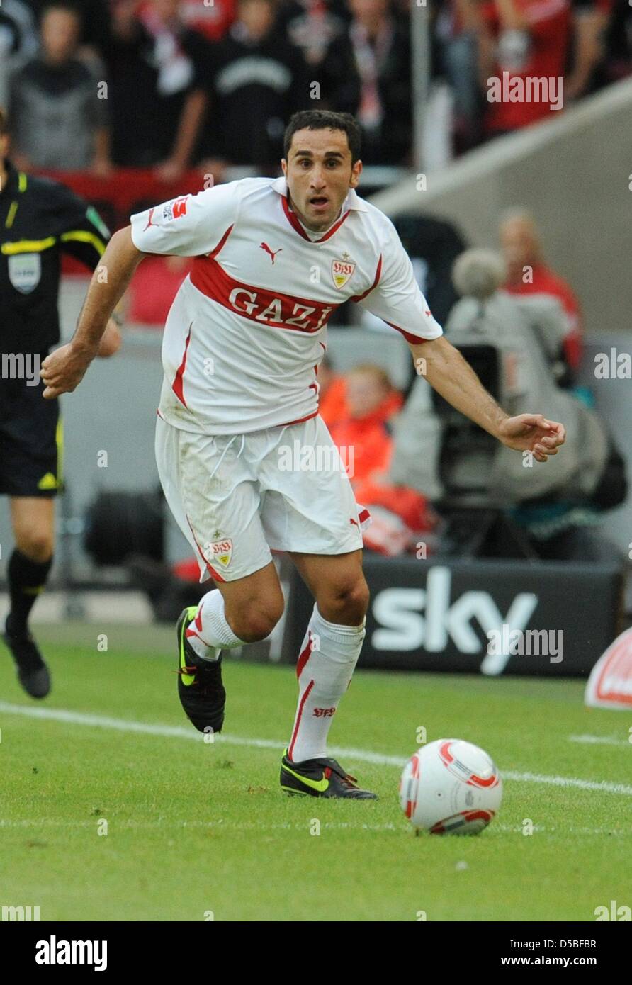 Stuttgart S Cristian Molinaro Controls The Ball During Bundesliga Stock Photo Alamy