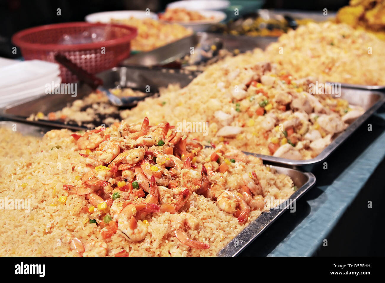 Street food market in Thailand Stock Photo - Alamy