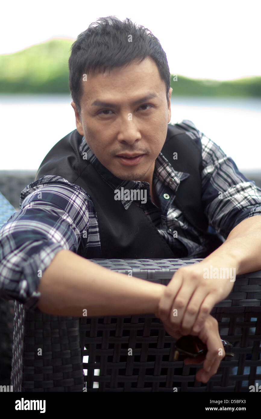 Actor Donnie Yen poses during the 67th Venice International Film Festival at Hotel Excelsior in Venice, Italy, 01 September 2010. Photo: Hubert Boesl Stock Photo