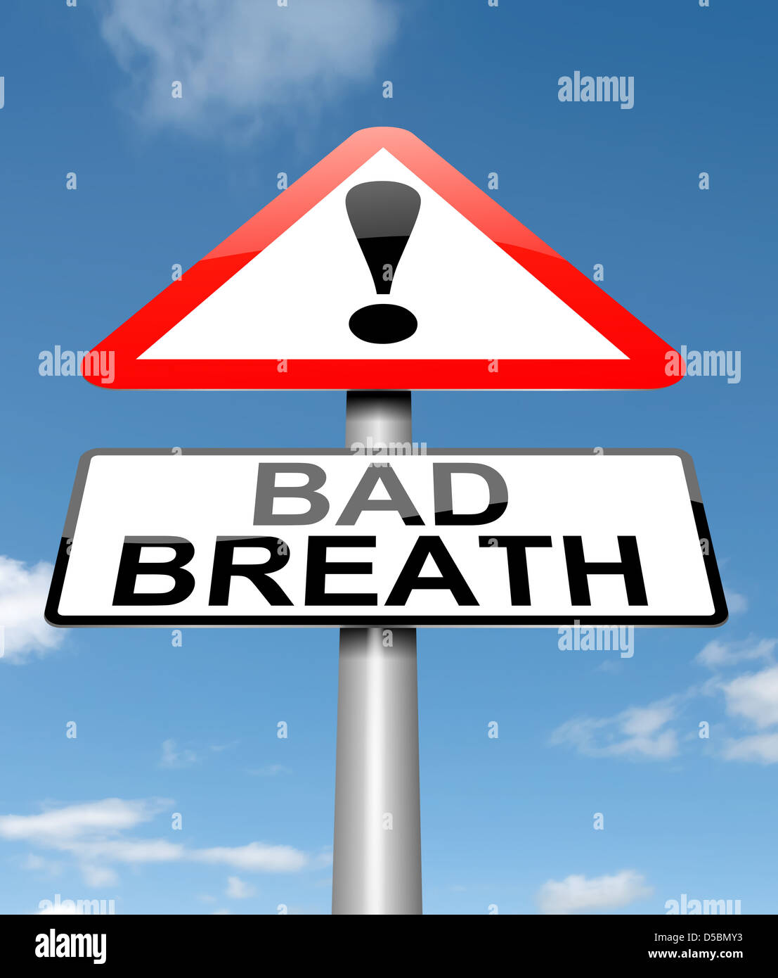 Bad breath. Stock Photo