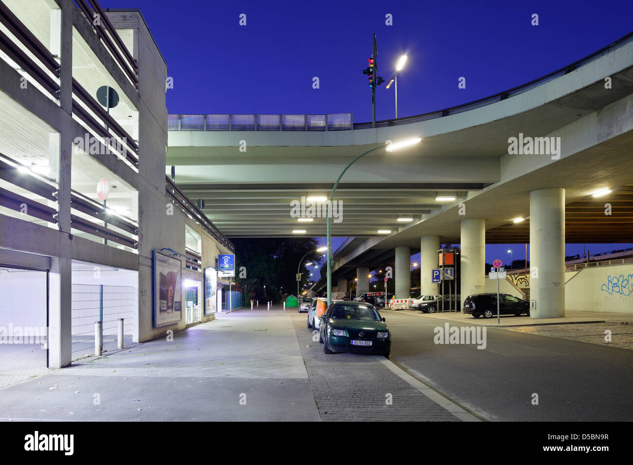 Berlin, Germany, the motorway A 103 in the Dueppelstrasse Stock Photo