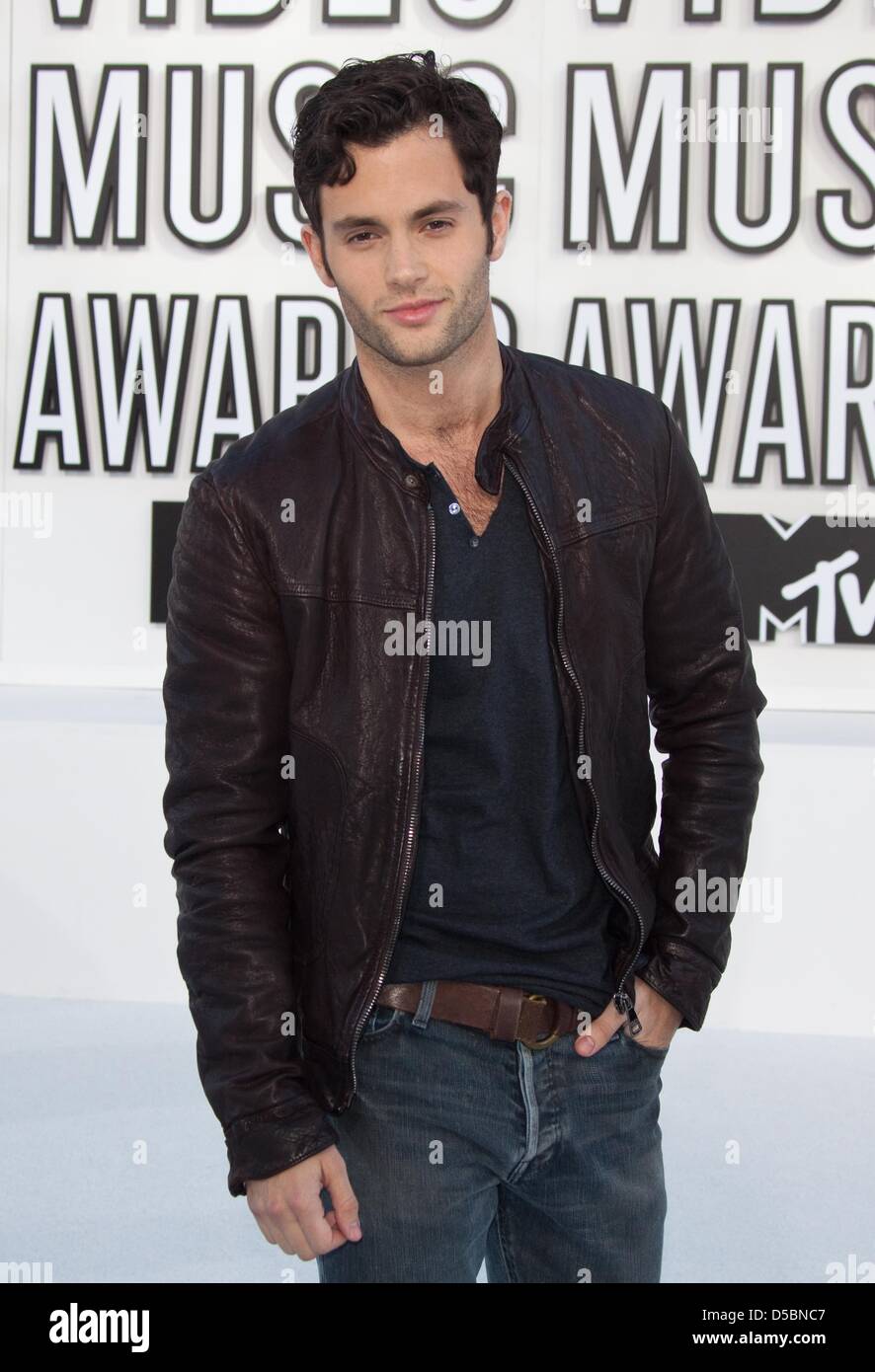 Actor Penn Badgley attends in the press room of the 2010 MTV Video Music Awards at the Nokia Theatre in Los Angeles, USA, 12 September 2010. Photo: Hubert Boesl Stock Photo