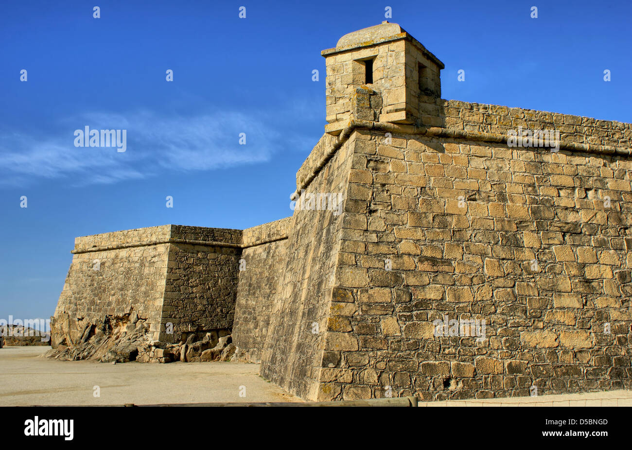 Fort of St. John in Vila do Conde, Portugal Stock Photo