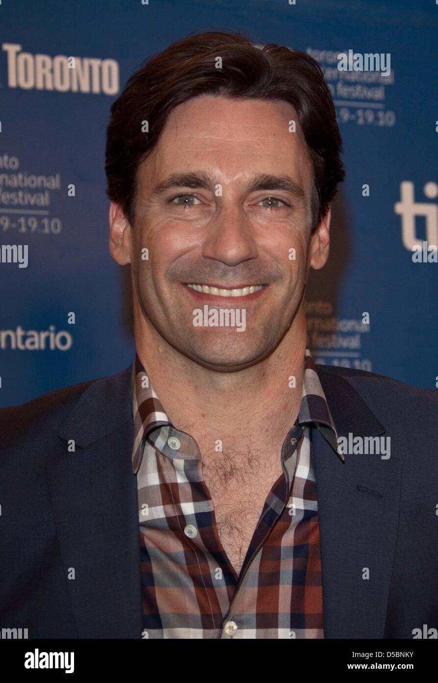 Actor John Hamm attends the press conference of 'The Town' during the