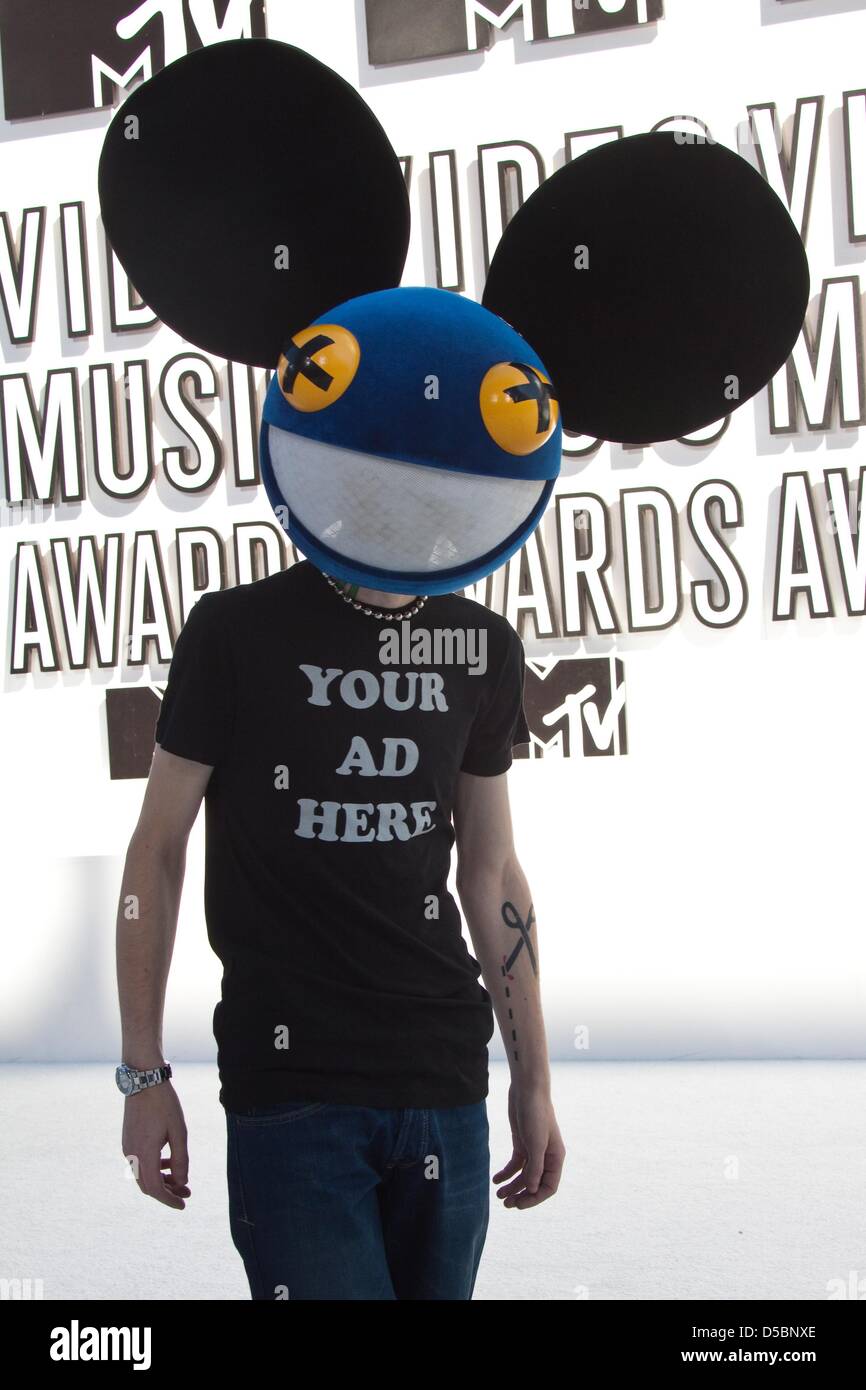 Musician Deadmau5 attends the 2010 MTV Video Music Awards at the Nokia  Theatre in Los Angeles, USA 12 September 2010. Photo: Hubert Boesl Stock  Photo - Alamy
