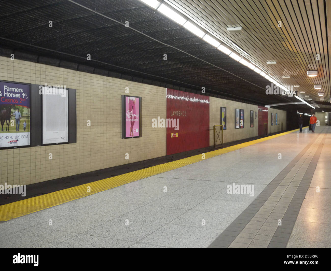 empty subway station Stock Photo