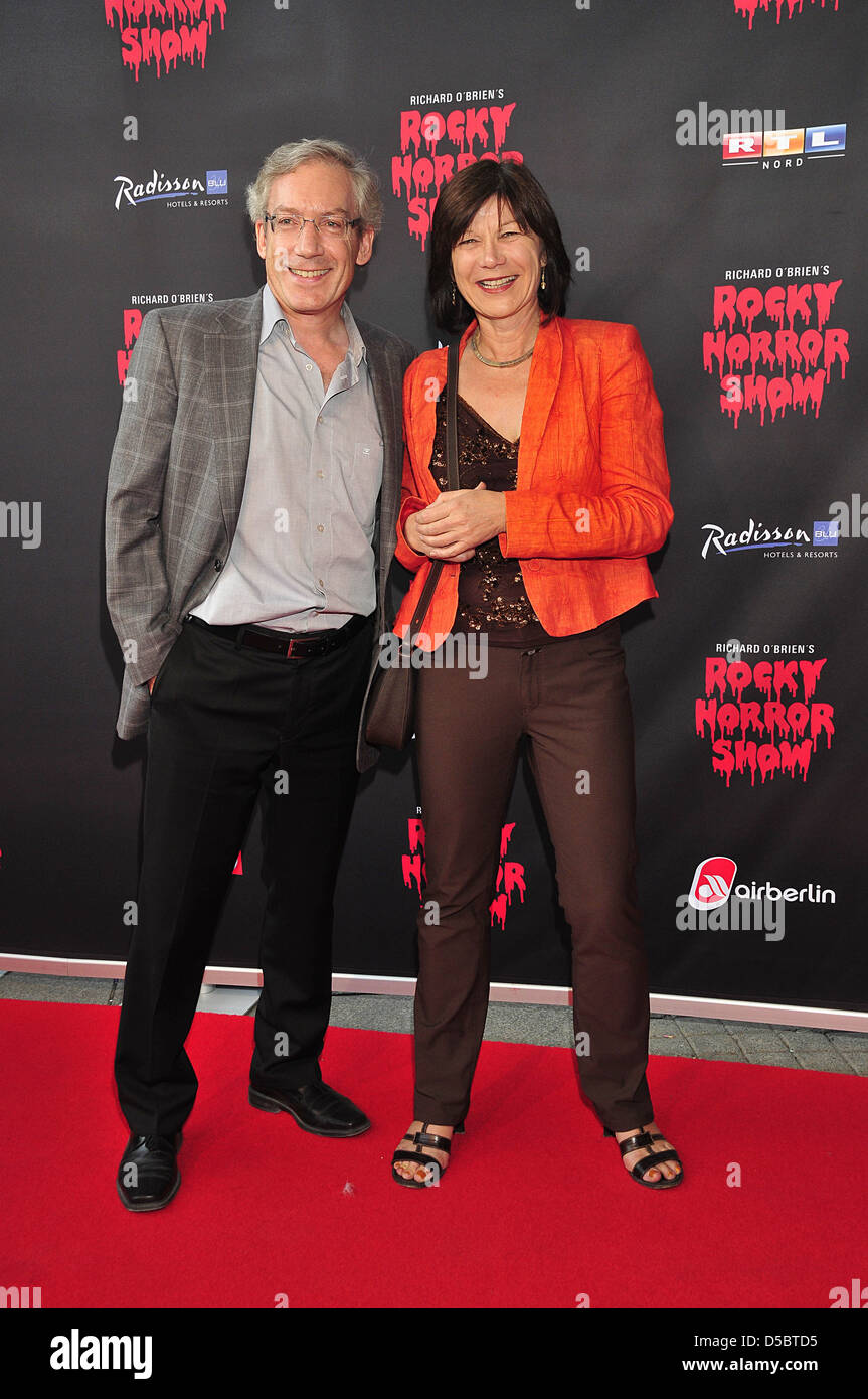 Christian Seeler Intendant Ohnsorg-Theater mit Frau at the premiere of the musical 'Rocky Horror Show'. Hamburg, Germany - Stock Photo