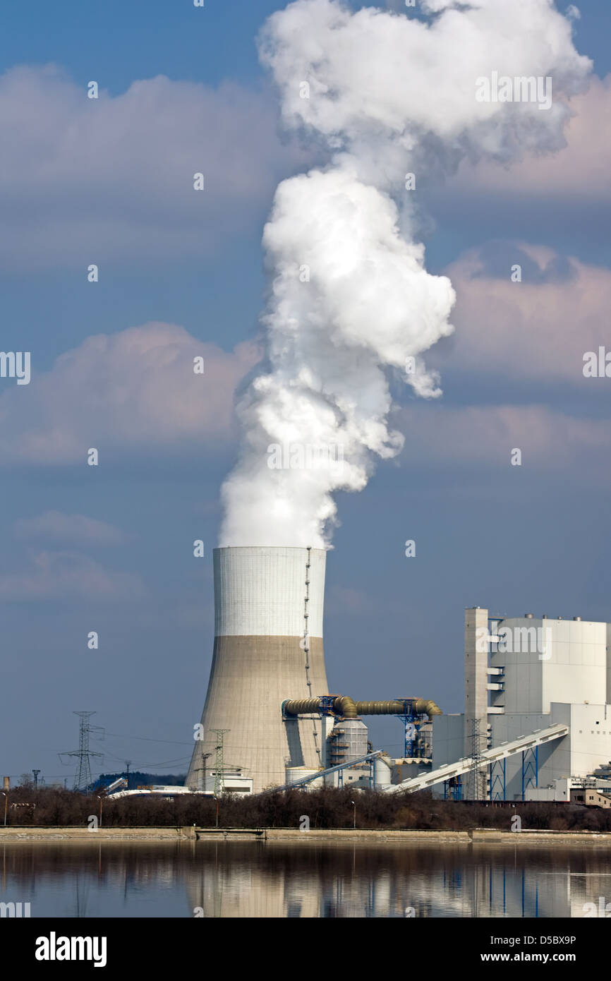 Thermoelectric power station Stock Photo