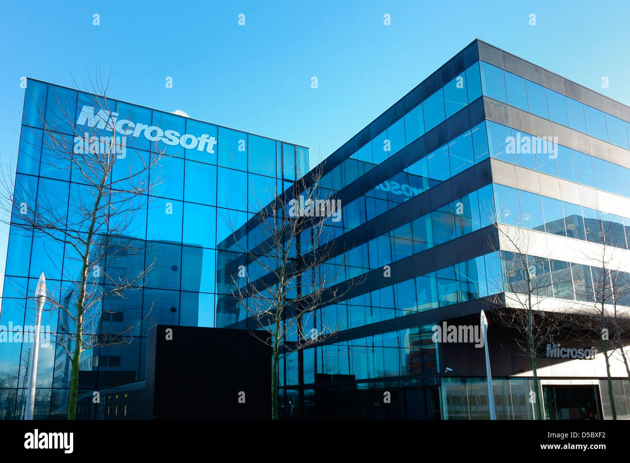 Microsoft glass office Amsterdam Stock Photo