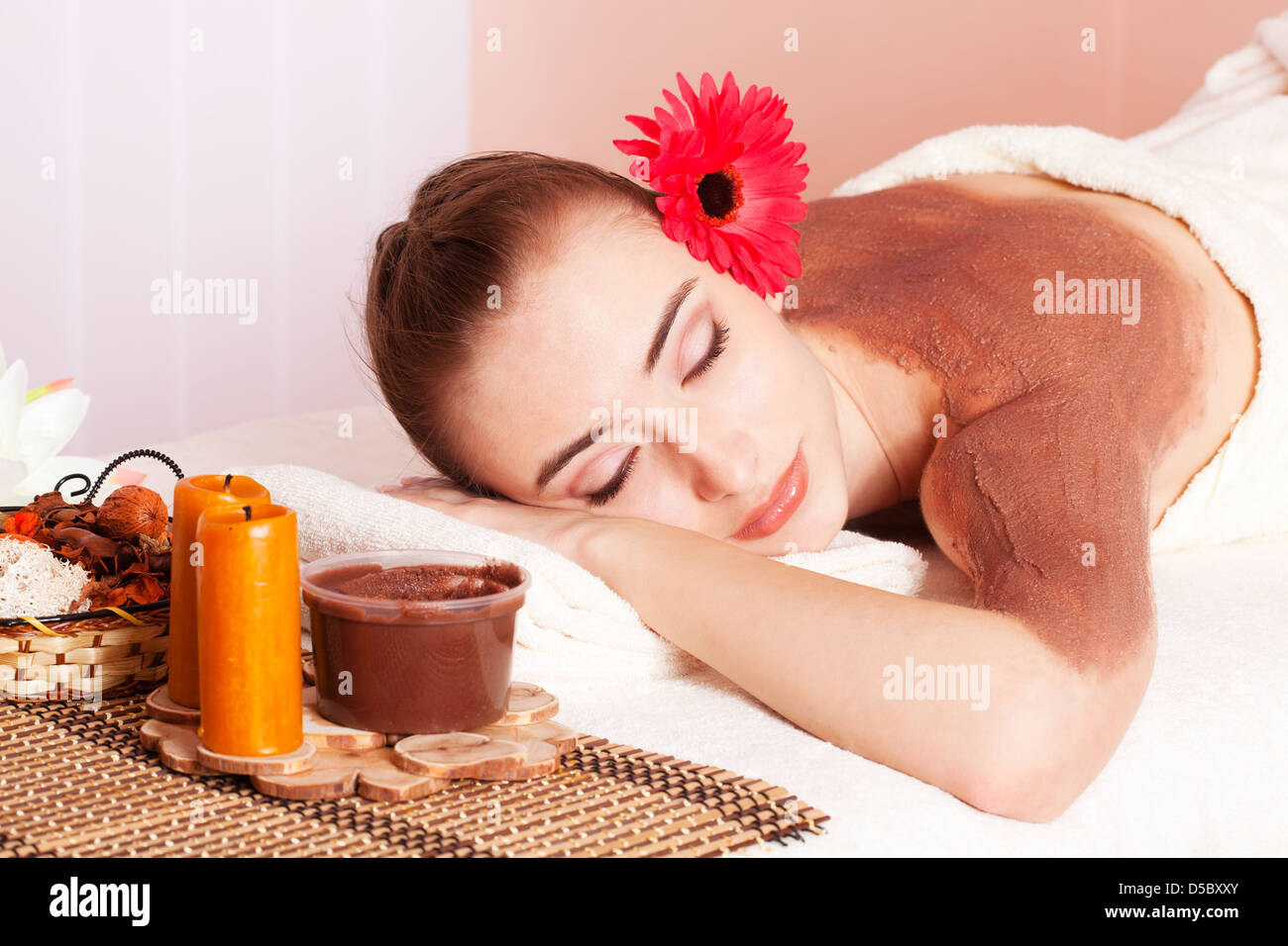 Beautiful young woman cosmetic mask hi-res stock photography and images ...