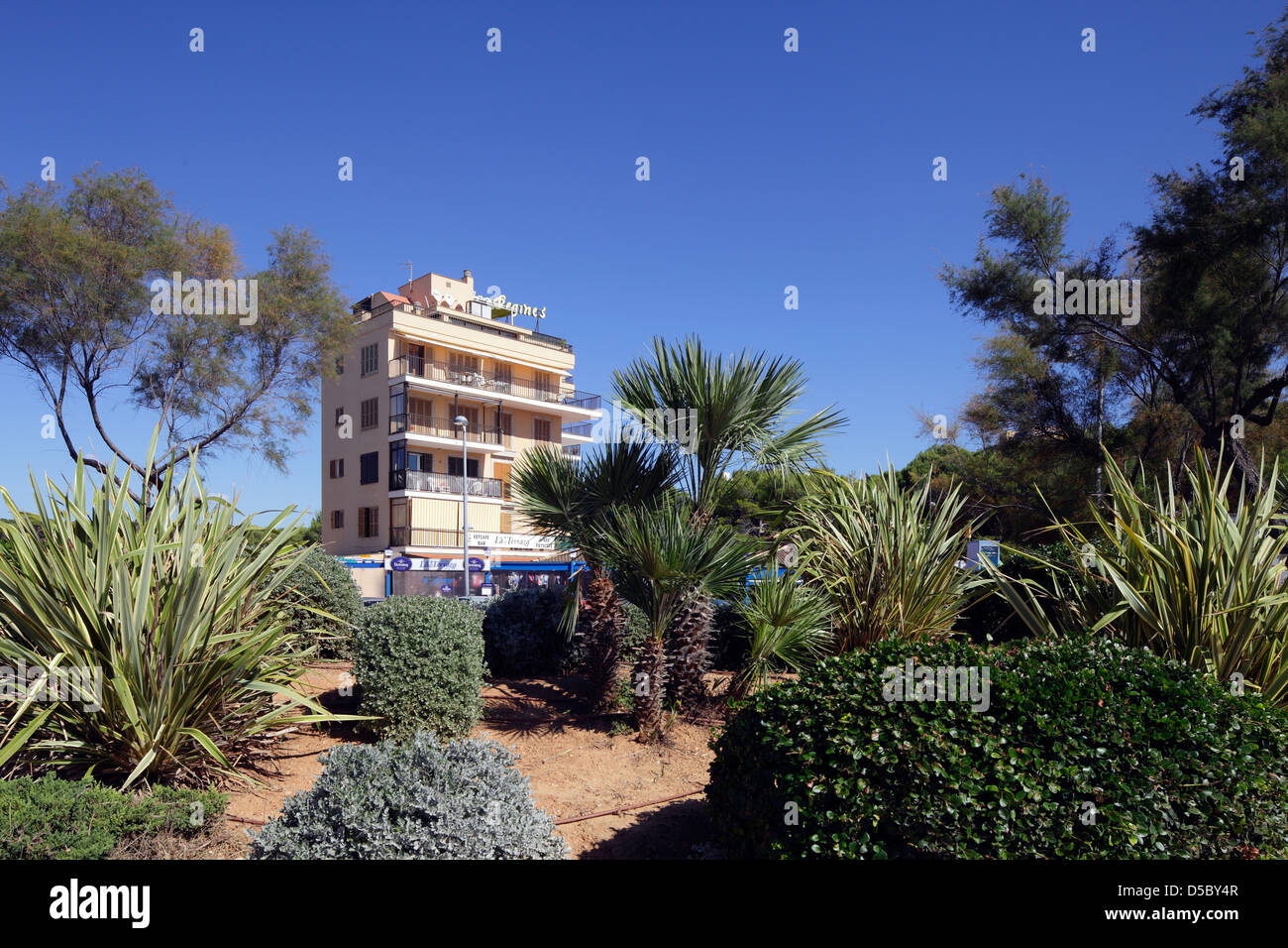 El Arenal, Spain, hotel buildings at Playa de Palma, El Arenal Stock Photo