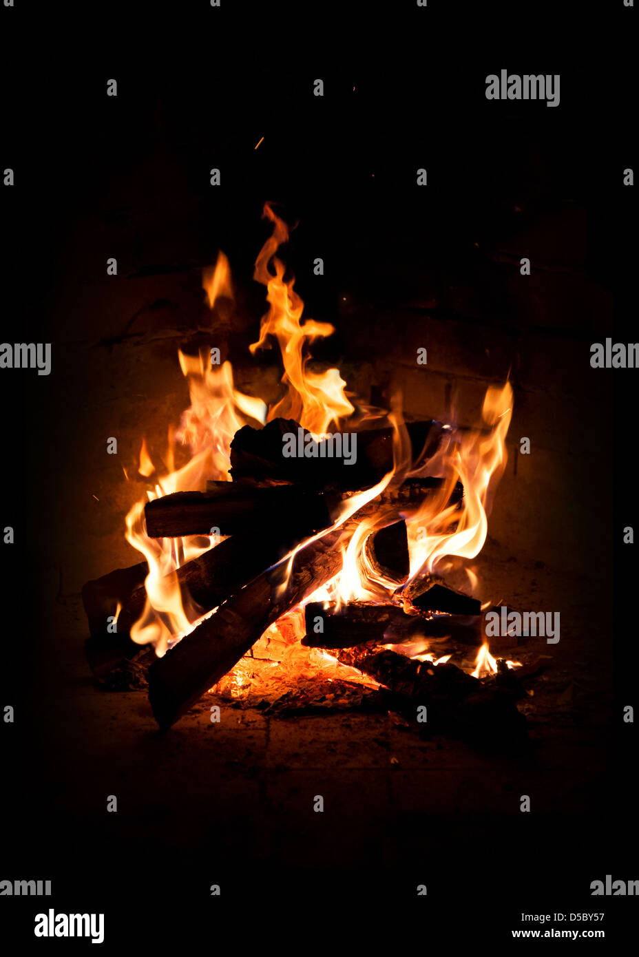 Fire woods burning hi-res stock photography and images - Alamy