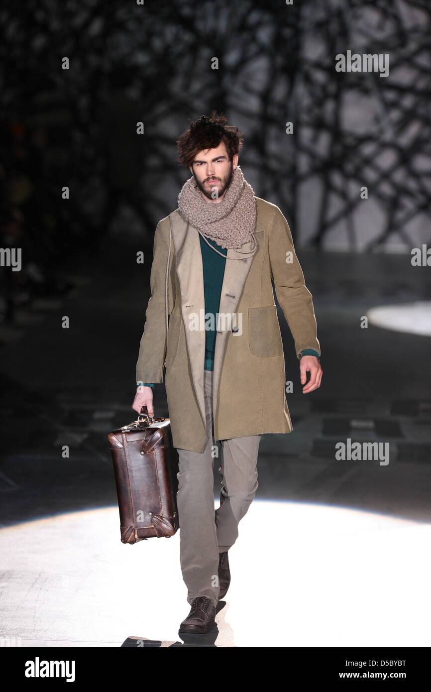 A model presents a creations of the label 'Iceberg' at the Milano Moda ...