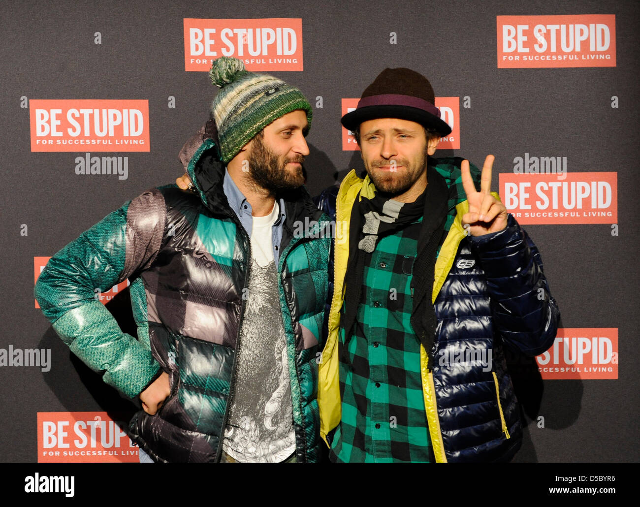 Andrea Rosso (L) and Stefano Rosso, sons of 'Diesel' founder Renzo