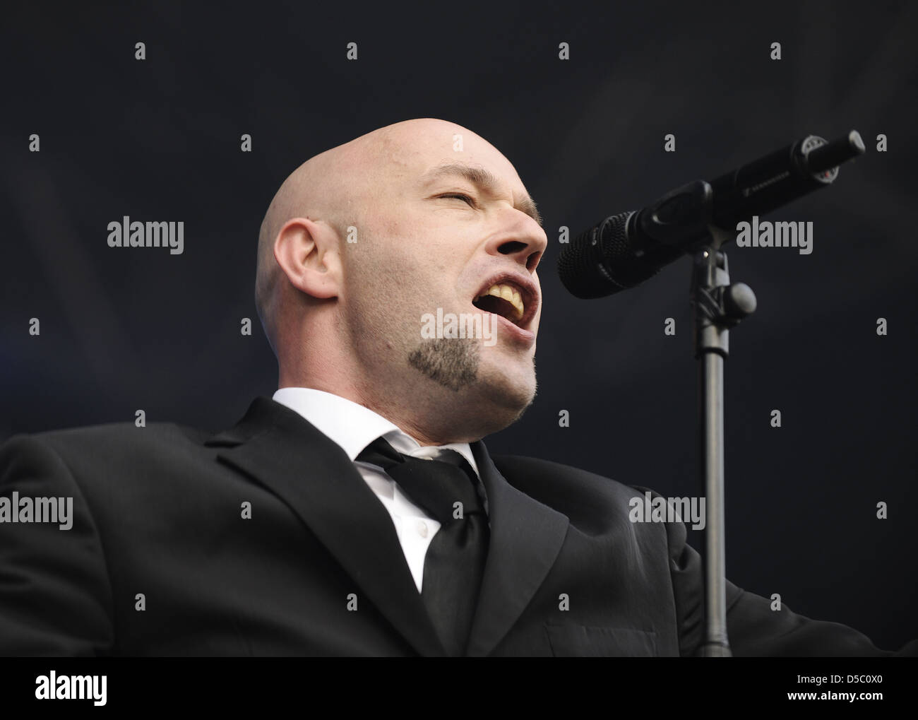 Der Graf of Unheilig performing at a concert at Olympiapark. Munich ...