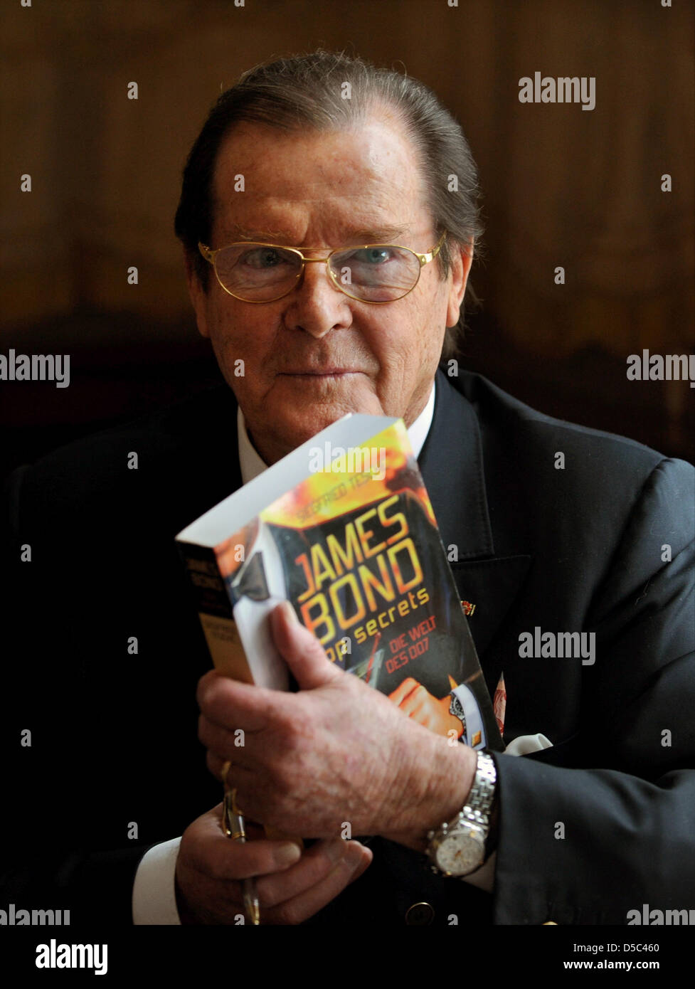 British actor and UNICEF Ambassador Roger Moore during a press call in ...