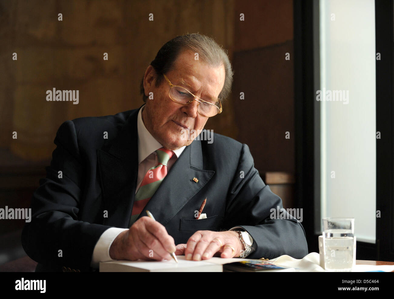 British actor and UNICEF Ambassador Roger Moore during a press call in ...
