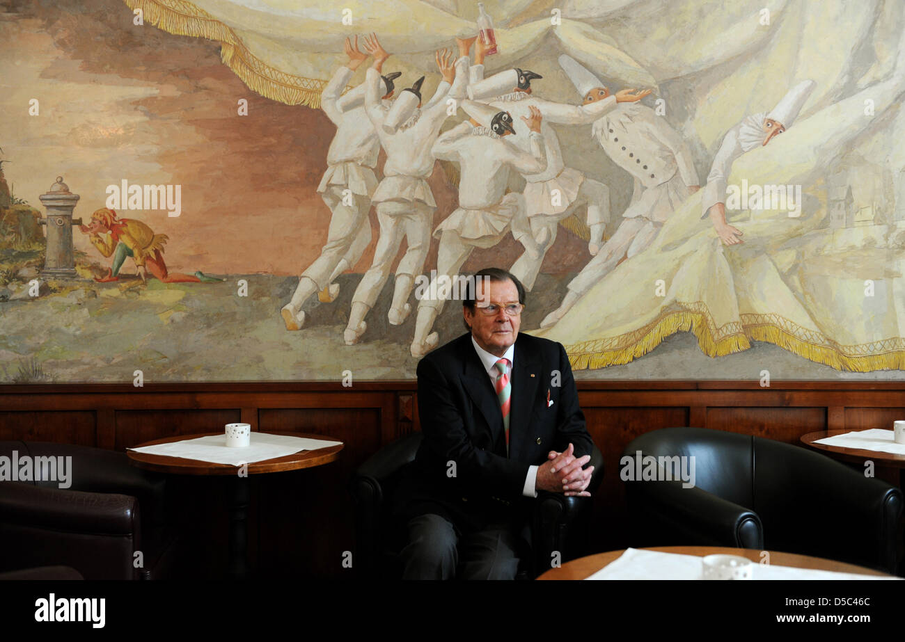 British actor and UNICEF Ambassador Roger Moore during a press call in ...