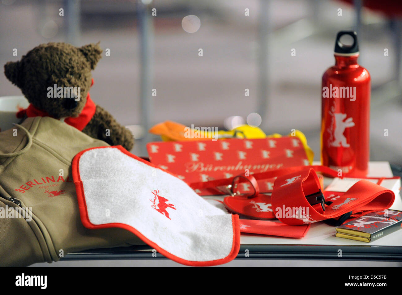 Goodies Of Berlin International Film Festival During A Press Stock Photo Alamy