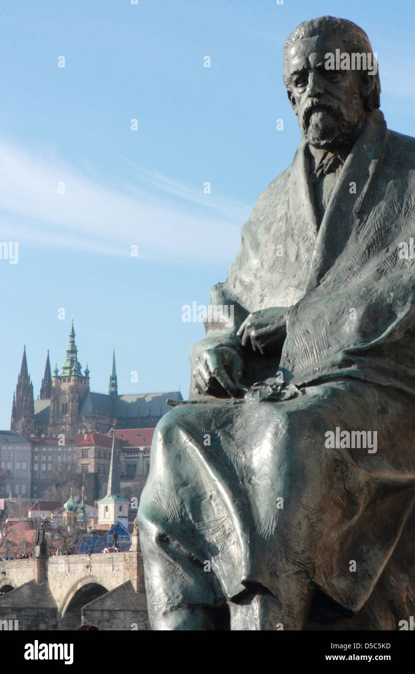 Prague, castle, statue Stock Photo