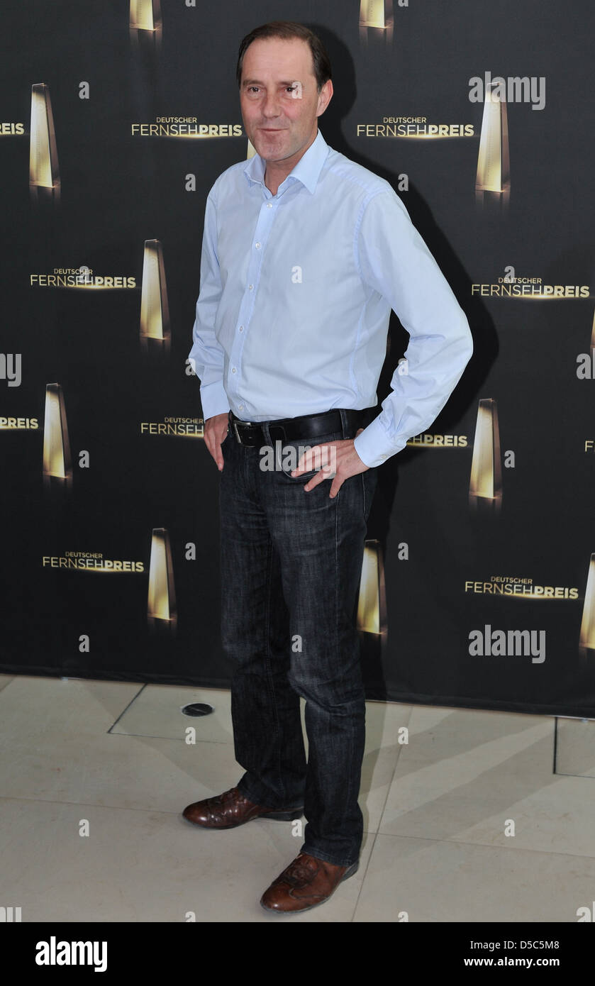 Stefan Kurt, nominated for Best Actor, at the nominations for the German TV awards (Deutscher Fernsehpreis) at Bertelsmann Stock Photo