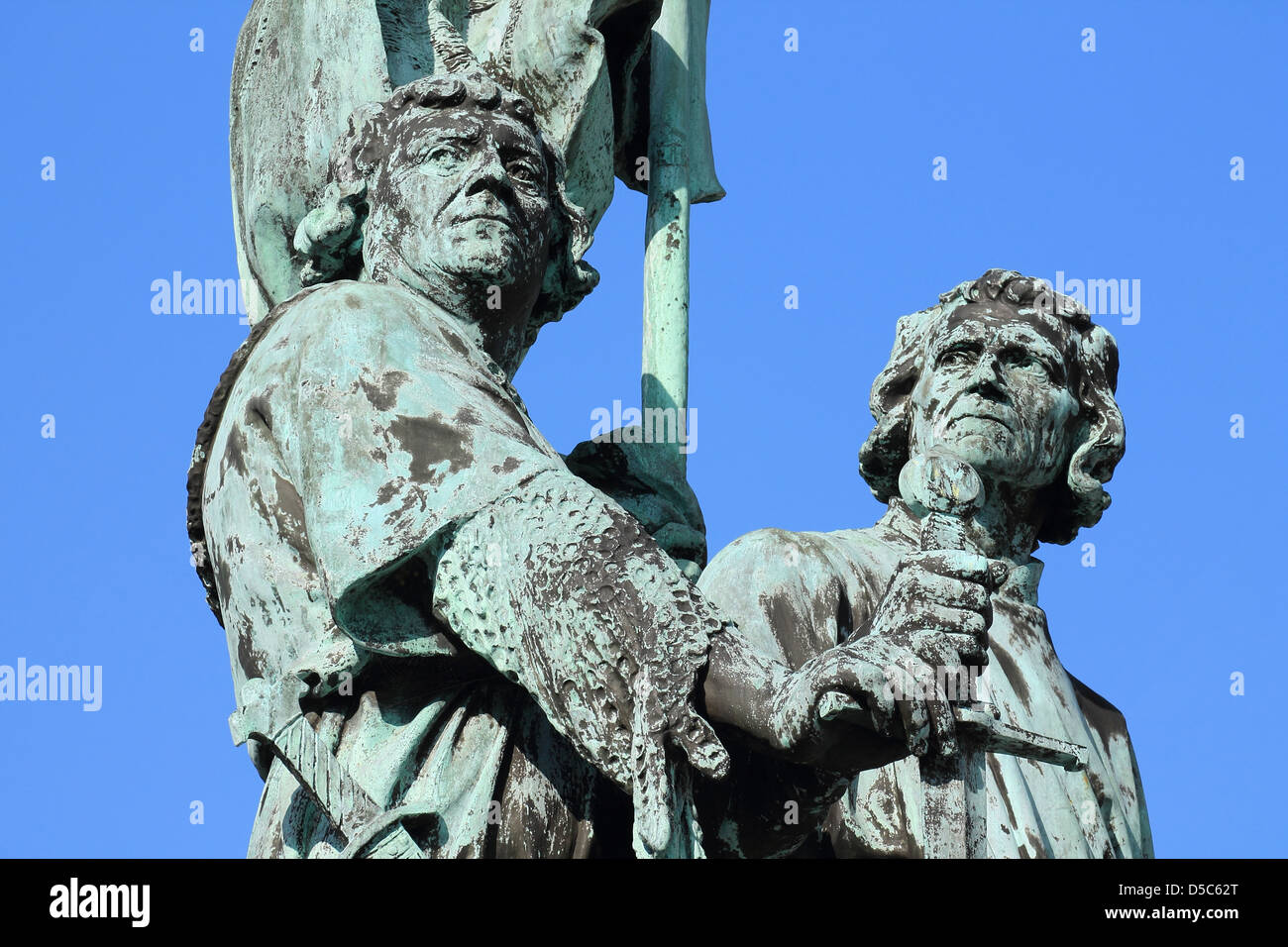 belgium, bruges, statue Stock Photo