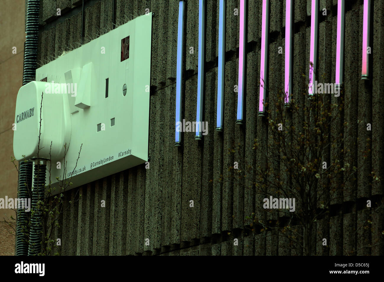 Giant Plug London Soho Stock Photo