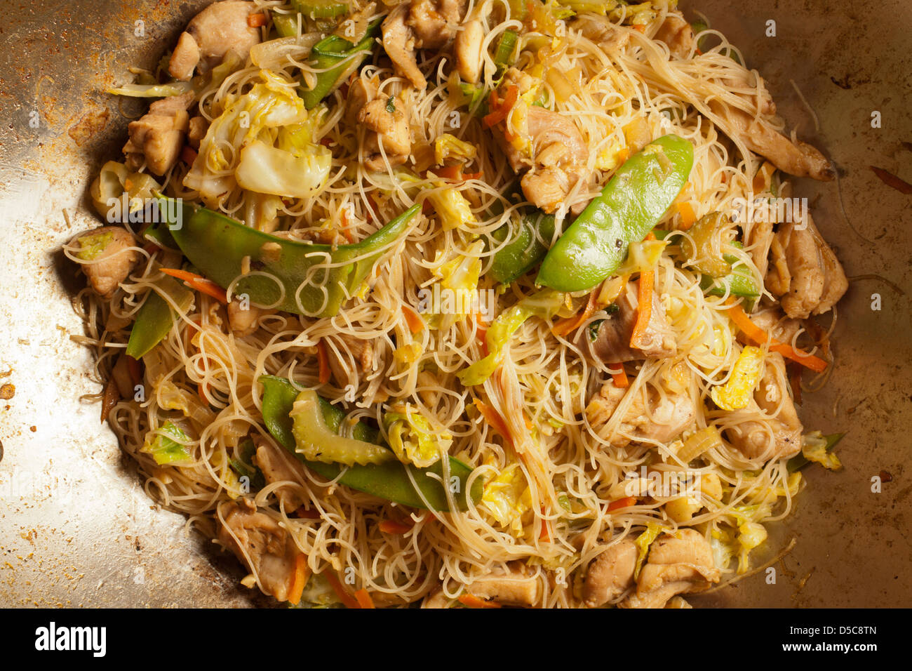 Pancit Bihon Philippine fried rice noodles Stock Photo Alamy