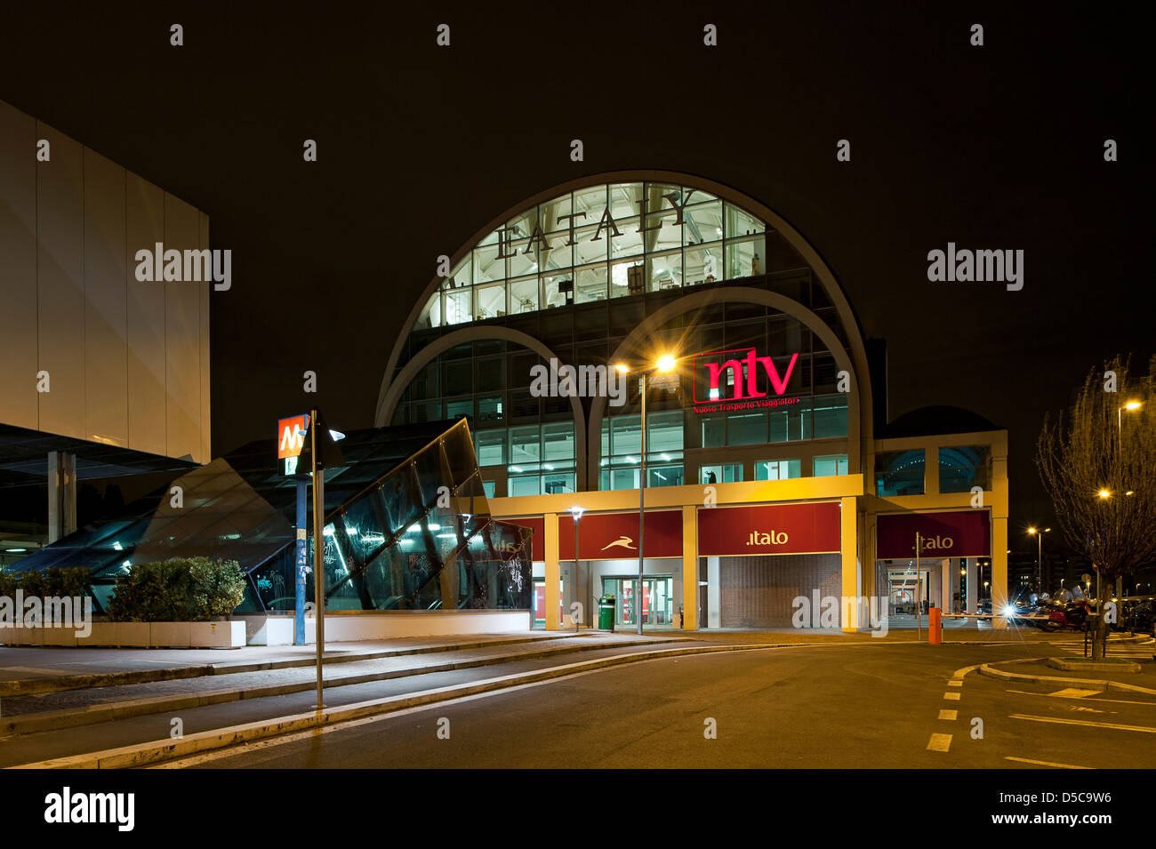 Exterior View of Eataly Rome. The Former Terminal of Ostiense. Rome, Italy Stock Photo