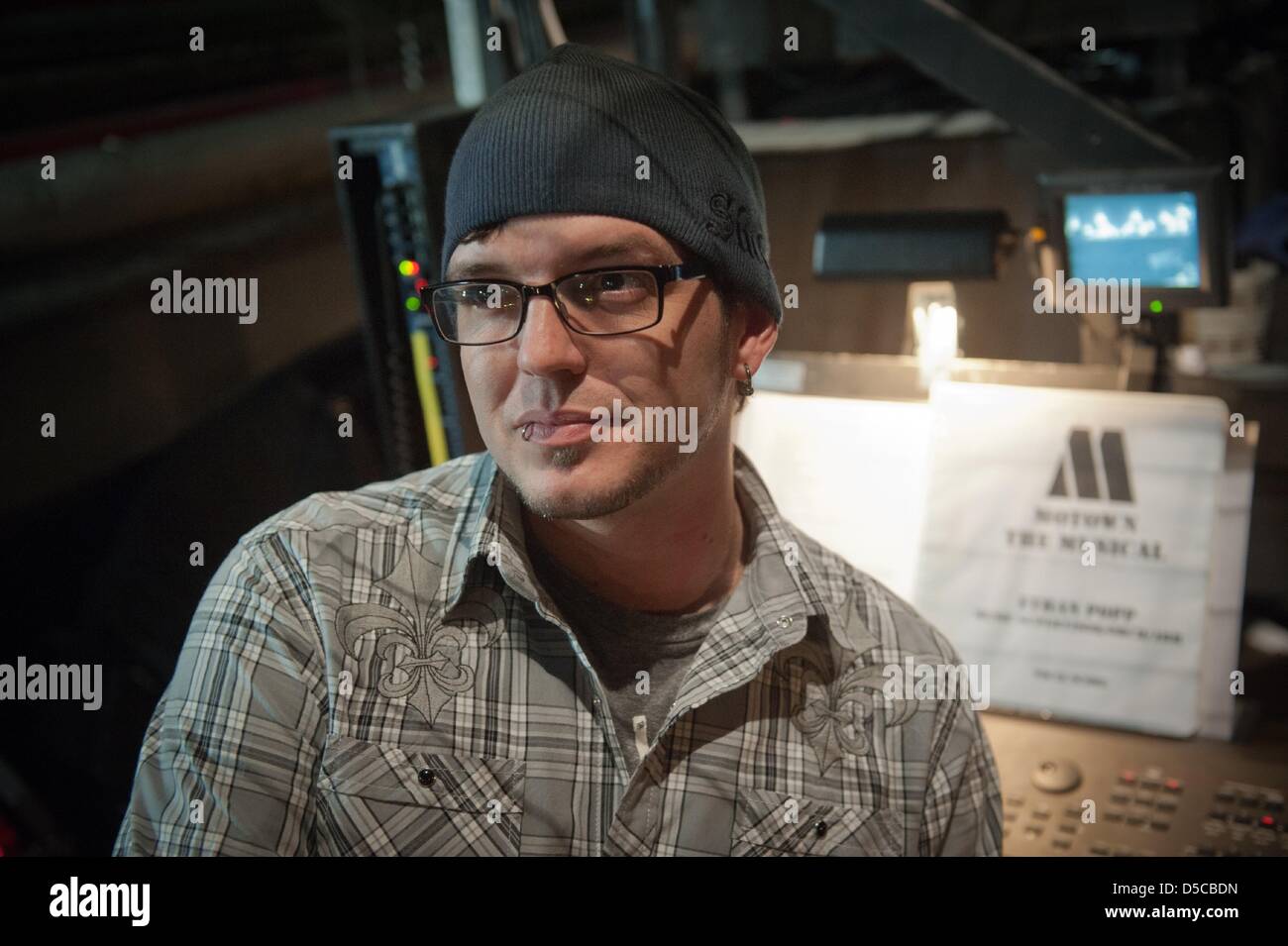 March 18, 2013 - Manhattan, New York, U.S. - ''Motown the Musical'' music supervisor ETHAN POPP, Lunt-Fontanne Theater, March 18, 2013. (Credit Image: © Bryan Smith/ZUMAPRESS.com) Stock Photo