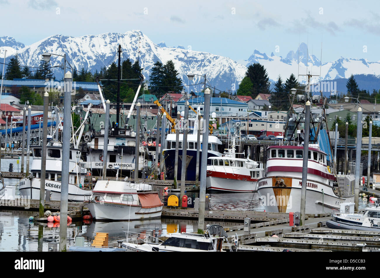 Harbor in Petersburg, Alaska Stock Photo Alamy