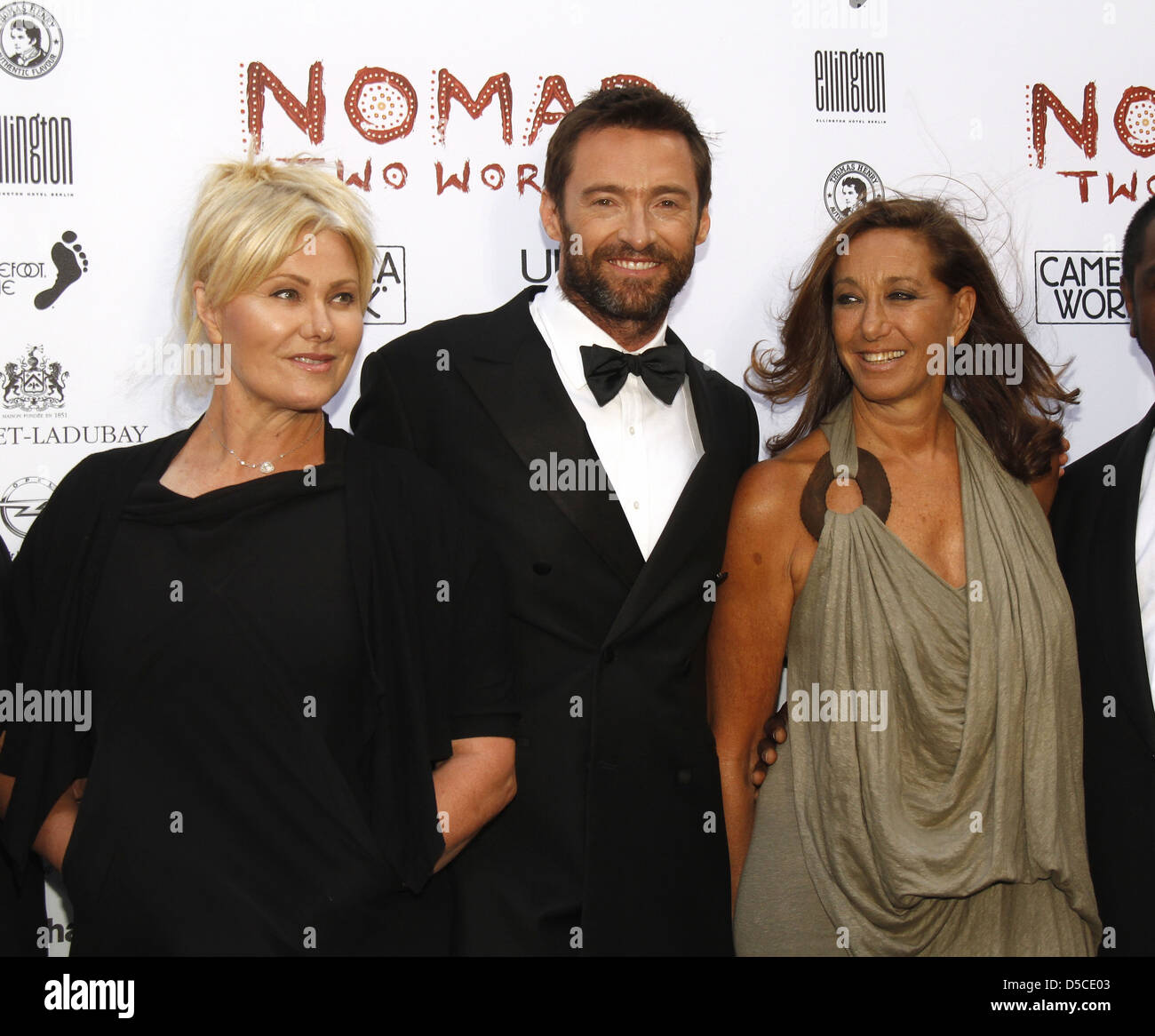 DeborraLee Jackman, Hugh Jackman, Donna Karan at the gala dinner for