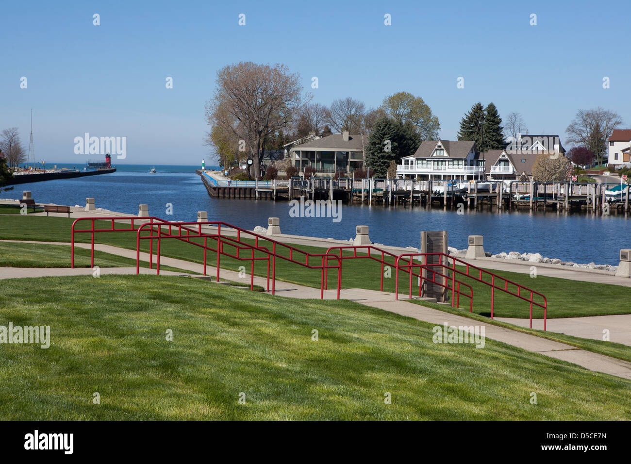 A view of Lake Michigan, South Haven, Michigan,USA Stock Photo