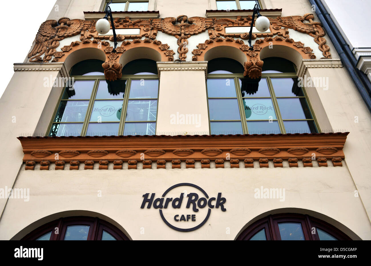 Hard Rock Cafe building Market Square Krakow, Poland Stock Photo Alamy