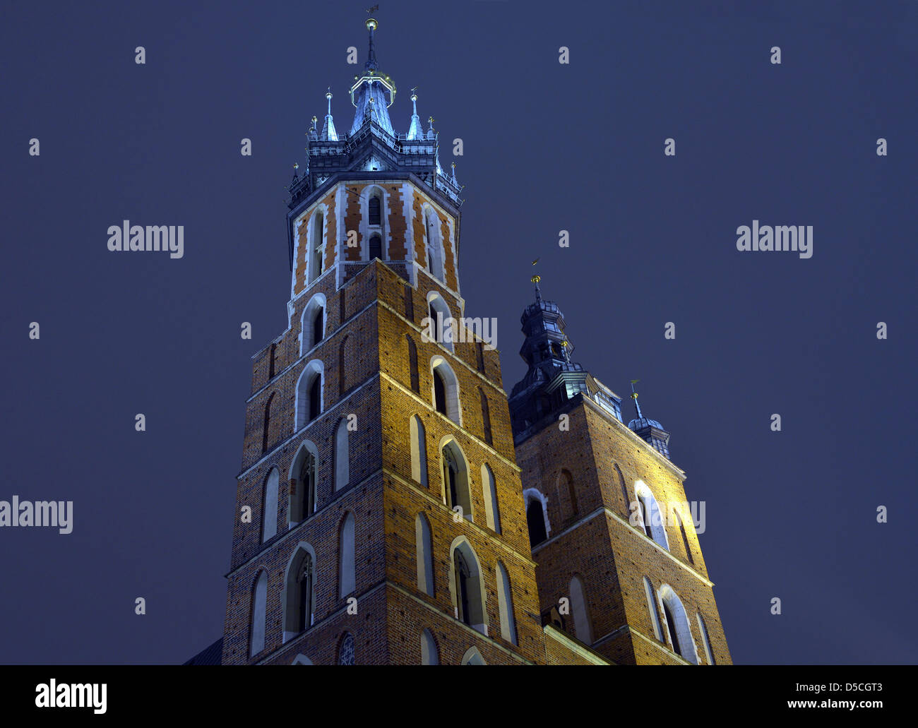 St Mary's Basilica, Krakow, Poland Stock Photo
