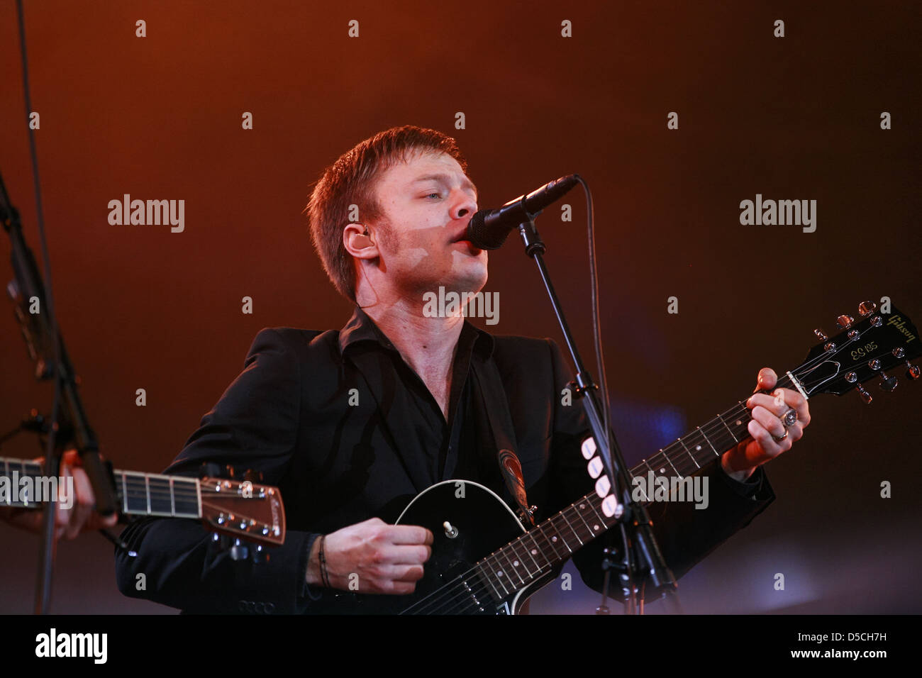 Gustaf Noren at Coke Sound Up Festival at Brandenburger Tor (Brandenburg Gate). Berlin, Germany - 02.10.2011 Stock Photo