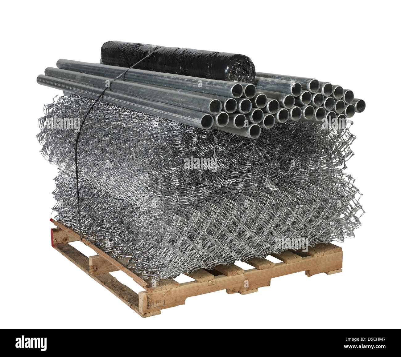 Pallet Of Fence Pieces Stock Photo