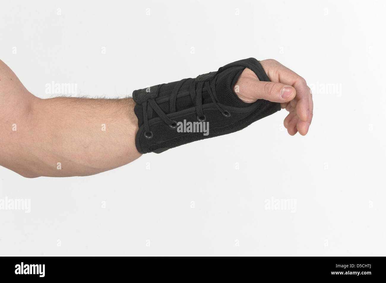 Arm With Broken Wrist & Wrist Brace Stock Photo Alamy