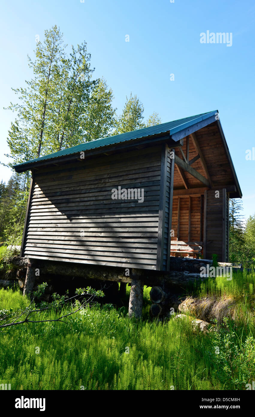 Covered bridge, Gustavus, Alaska Stock Photo Alamy