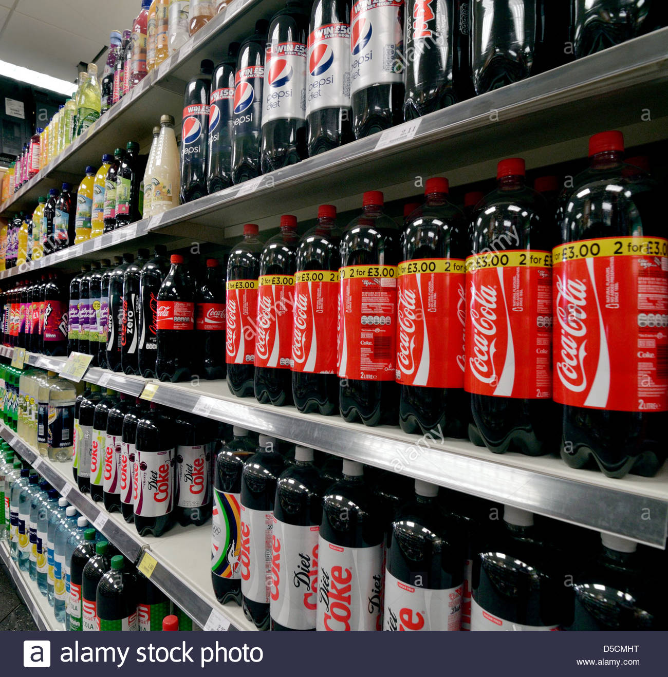 Supermarket Soft Drinks Stock Photos & Supermarket Soft Drinks Stock ...