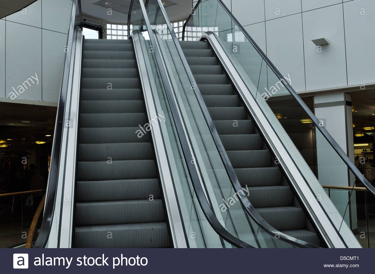 Escalators in shopping centre Stock Photo, Royalty Free Image: 54984161 ...