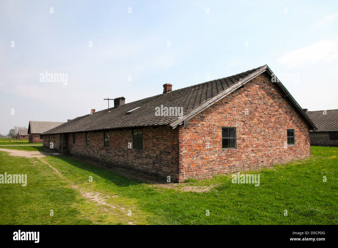 Auschwitz Camp, a former Nazi extermination camp in Poland. Stock Photo