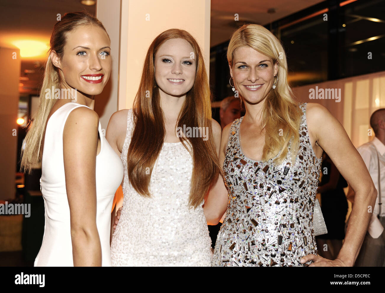Alena Gerber, Barbara Meier and Natascha Gruen the grand opening of  Courtyard by Marriott and Residence Inn by Marriott hotels Stock Photo -  Alamy