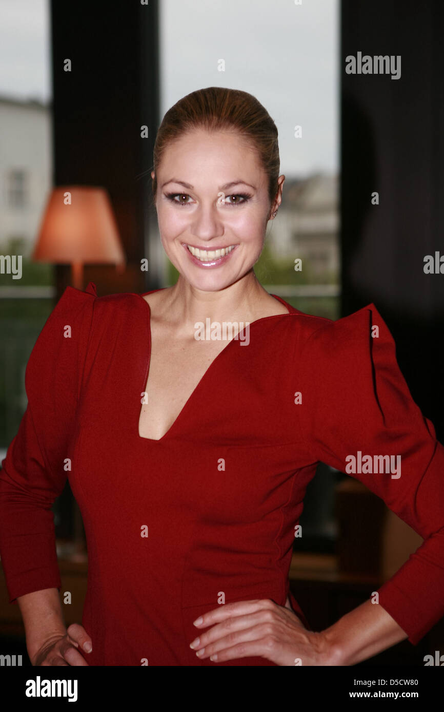 Ruth Moschner hosts the event 'Schokolade trifft Kraeuter' gourmet festival 'eat! berlin' restaurant 44 Swissotel. Berlin, Stock Photo