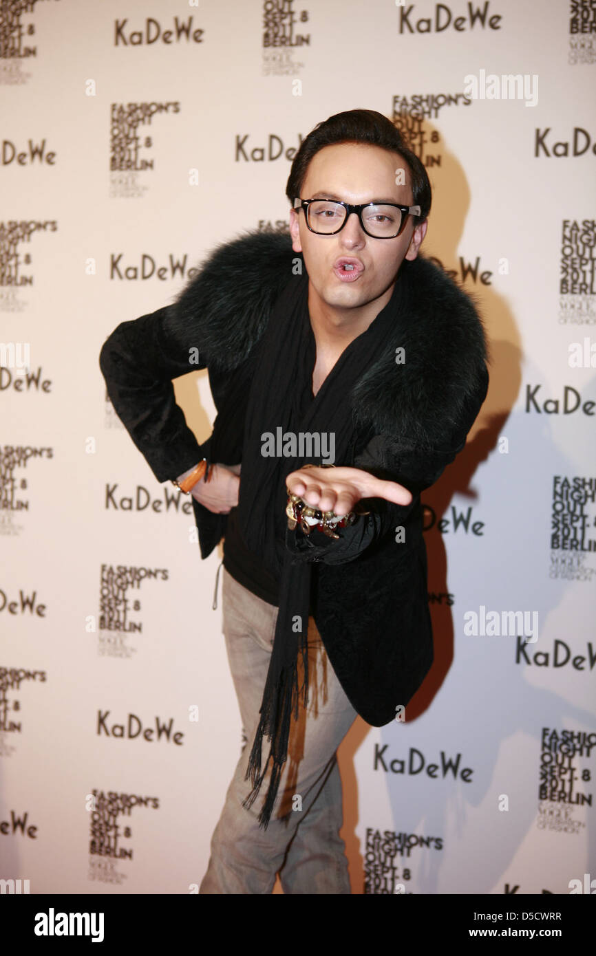 Julian F.M. Stoeckel at Fashion's Night Out KaDeWe department store