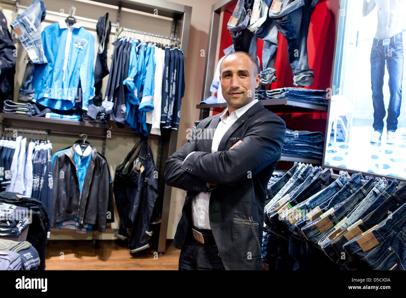 Arthur Abraham at a photocall for the menswear label Camp David at Rhein-Center  Cologne. Cologne, Germany - 08.09.2011 Stock Photo - Alamy