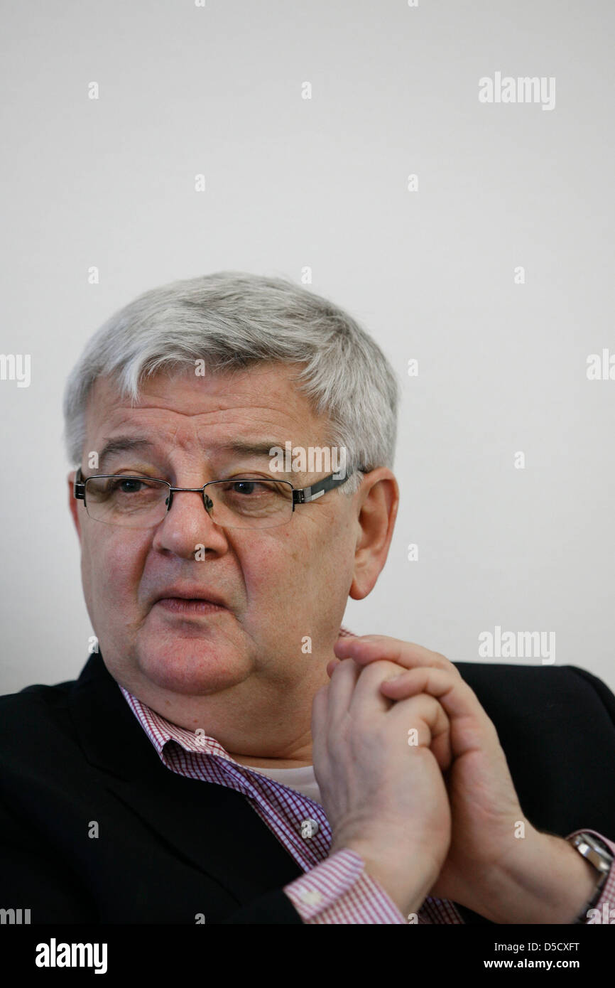 Berlin, Germany, Joschka Fischer, the Green Party, former Minister of Foreign Affairs Stock Photo